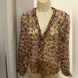 Sheer Zara blouse. (Size small) like new